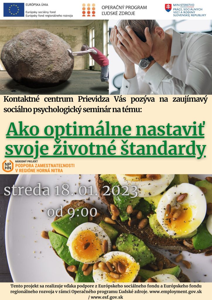 Ako optimálne nastaviť svoje životné štandardy