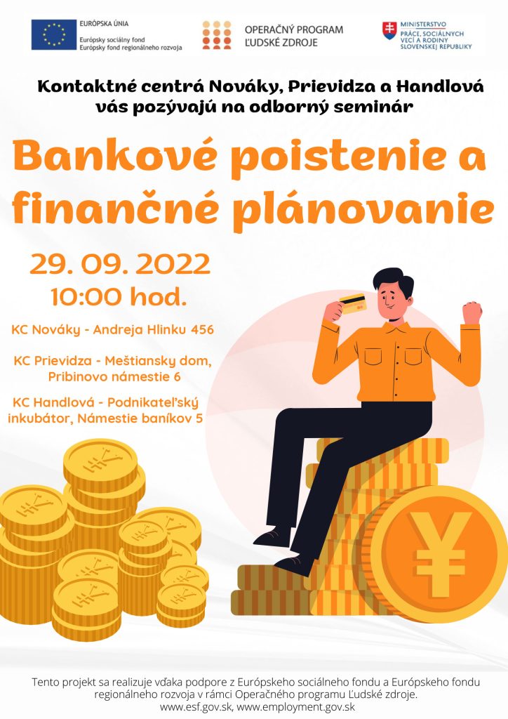 Pozvánka na podujatie - bankové poistenie a finančné plánovanie