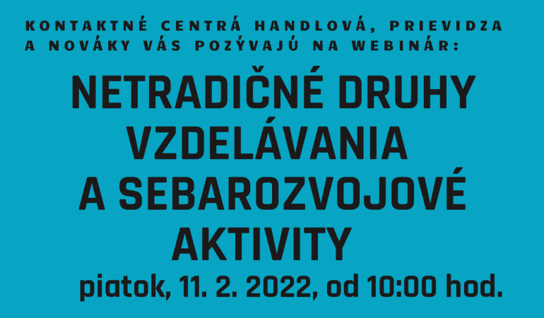 Netradičné druhy vzdelávania a sebarozvojové aktivity - náhľad