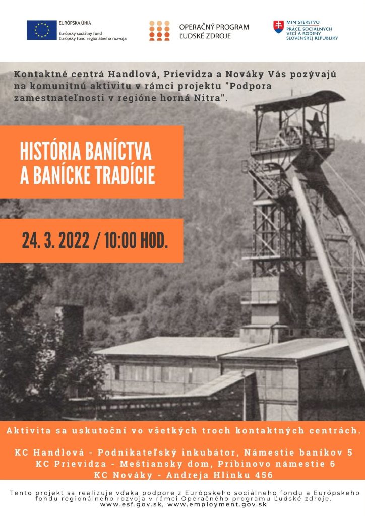 Pozvánka na odborný seminár História baníctva a banícke tradície