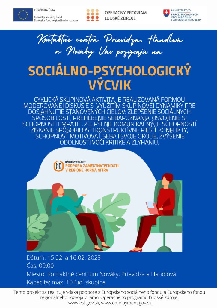Sociálno-psychologický výcvik - plagát