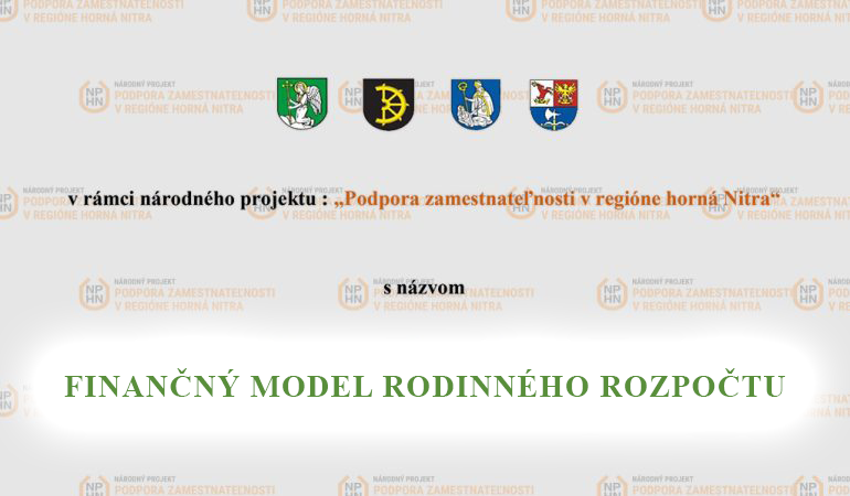 Pozvánka na webinár Finančný model rodinného rozpočtu