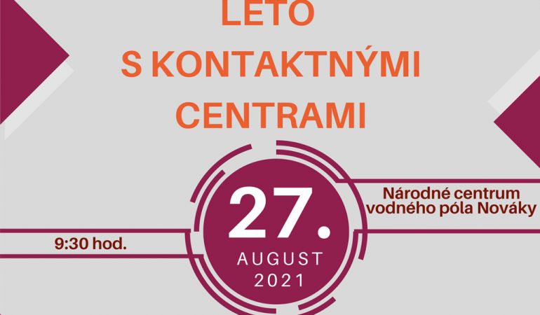 Pozvánka - leto s kontaktnými centrami