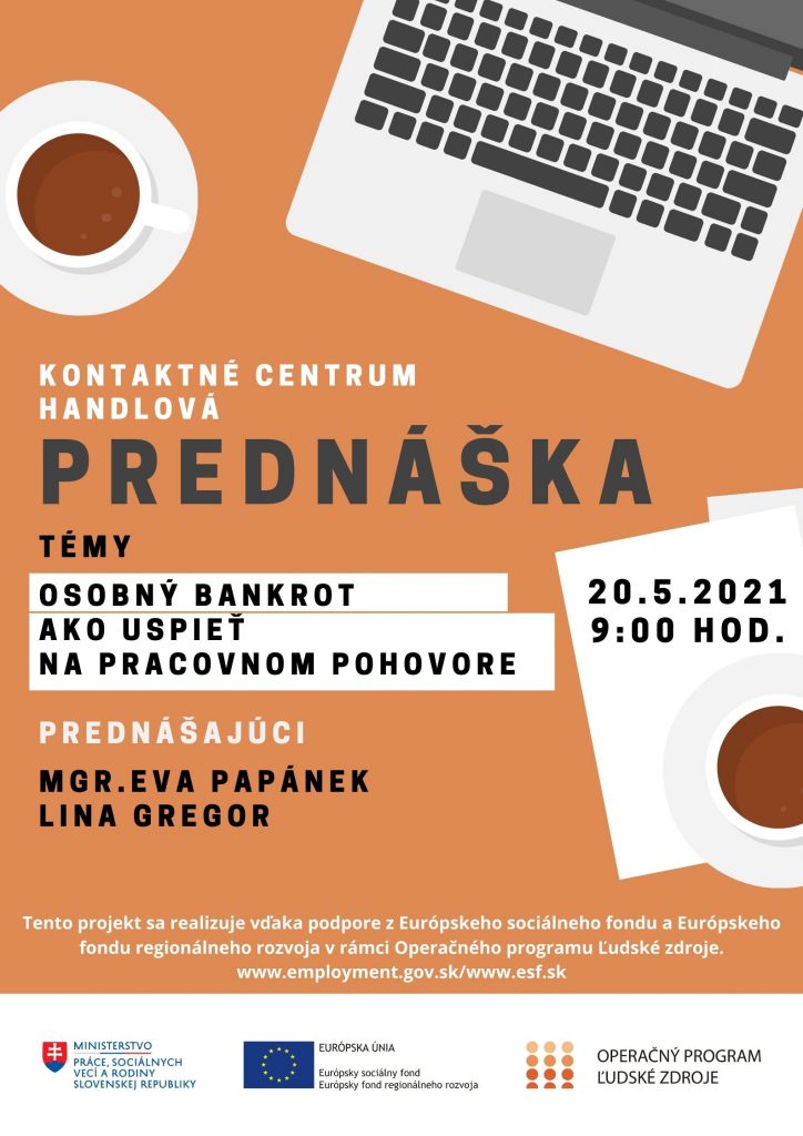 Pozvánka na prednášku - podpora zamestnateľnosti horná Nitra