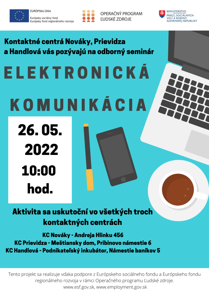 Elektronická komunikácia - plagát